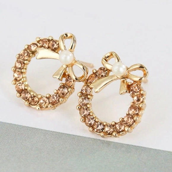 Jewelry - Rhinestone Hoop Earrings